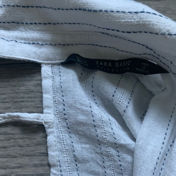 Zara Basic Linen T-Shirt Dress - Picture 2 of 6